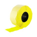 Этикет-лента для пистолетов 26х16, желтая, волнистой формы, 1000 шт./рул