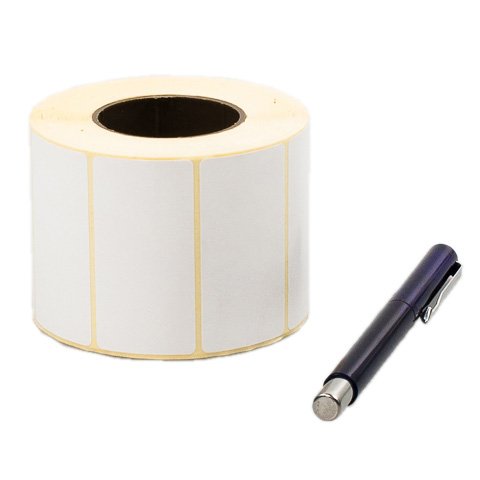 Полуглянцевая этикетка с клеем глубокой заморозки 58 х 30 мм (1 ряд, 1000 шт, втулка 40)