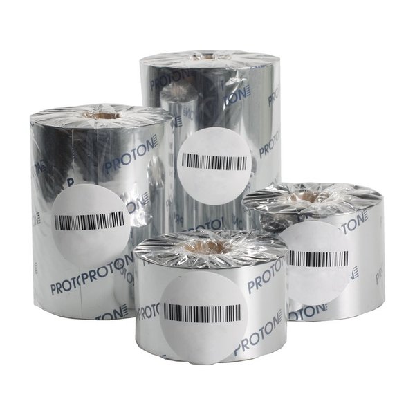 Термотрансферная лента Proton WX95U, 64 мм x 74 м, Wax, OUT, 4