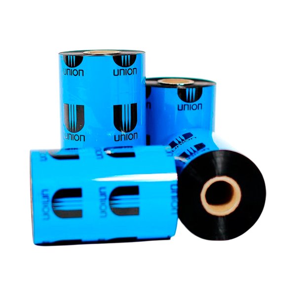 Термотрансферная лента Union Chemicar UN020, 110 мм х 300 м, Wax, OUT, Красная