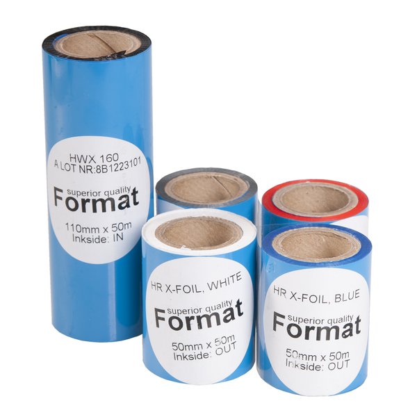 Термотрансферная лента Format R300, 108 мм х 74 м, Resin, OUT, 4