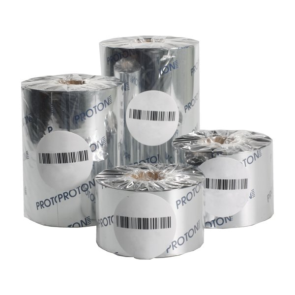 Термотрансферная лента Proton WX170U, 57 мм х 74 м, Wax, OUT, 2