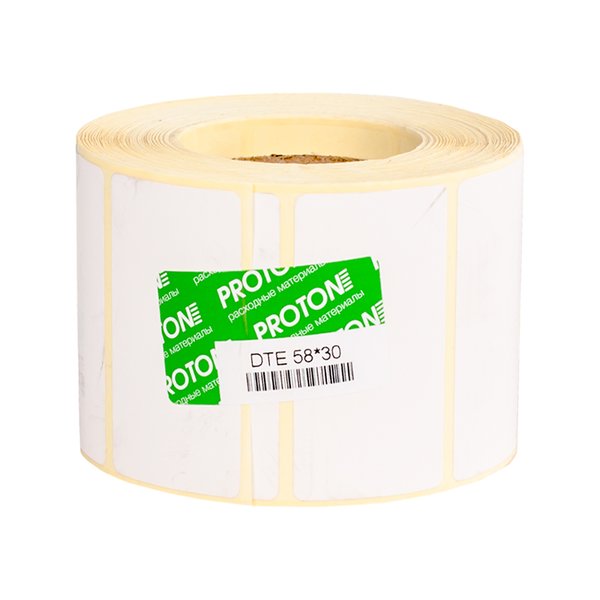 Термоэтикетка Proton 58 x 30 мм (1 ряд, 5000 шт, втулка 76)