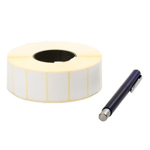Полиэстеровая этикетка PET Matt Chrome TOP S8015 30 х 20 мм (1 ряд, 2000 шт, втулка 40)