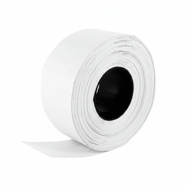 Этикет-лента для пистолетов 26х16, белая, прямоугольной формы, 1000 шт./рул