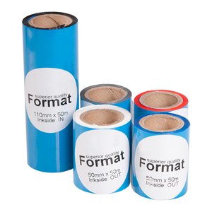 Термотрансферная лента Format HR X-foil C, 108 мм х 74 м, Resin, OUT, 4