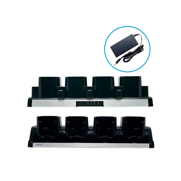 Зарядная подставка Unitech для HT730, 4 слота, Ethernet