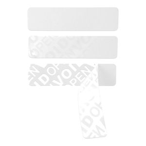 PET Void White 40 мм х 40 мм с ф/печатью 0+1 (1 ряд, 3000 шт, втулка 76, черная метка)